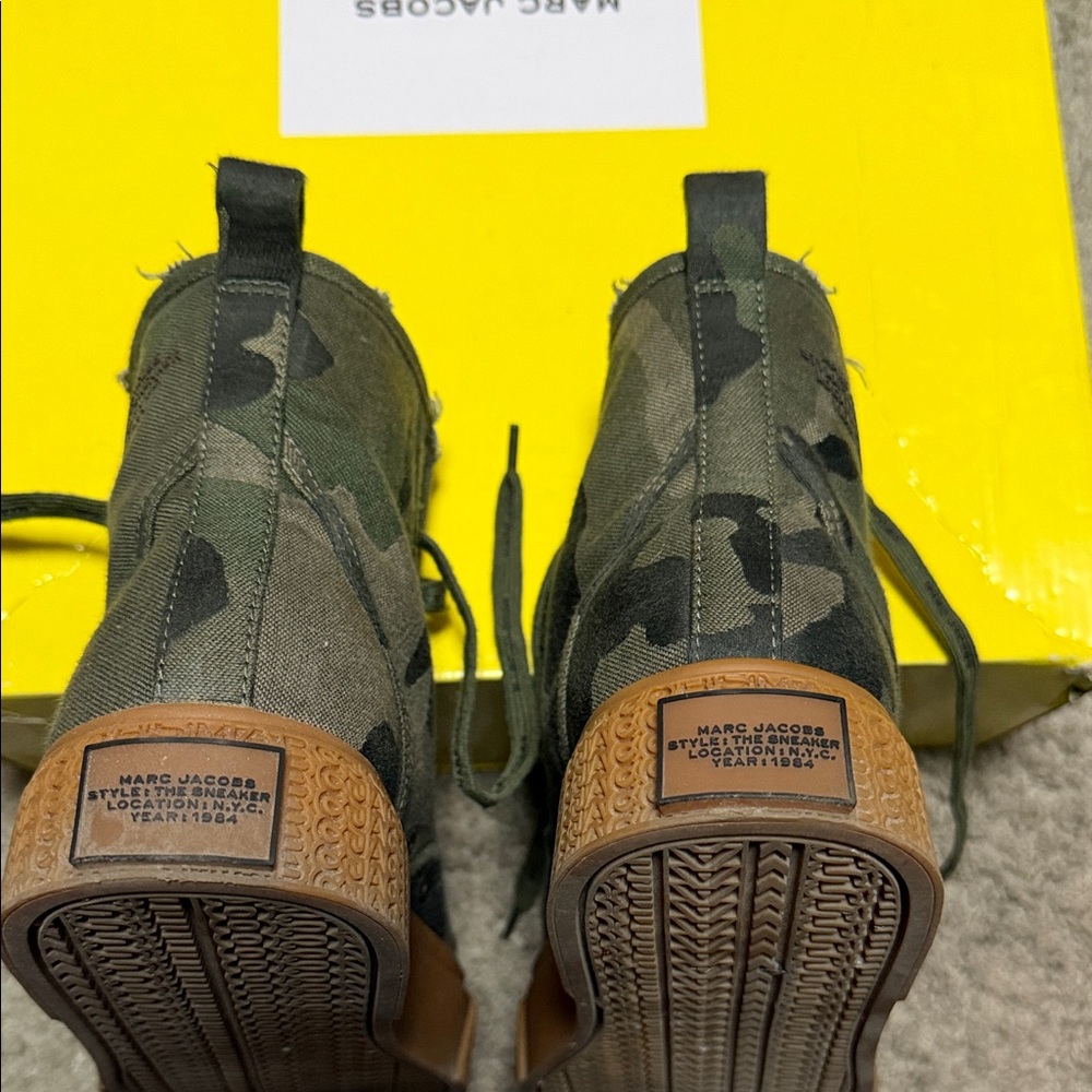 Marc Jacobs Black and Brown High-Top Sneakers - Picture 5 of 8